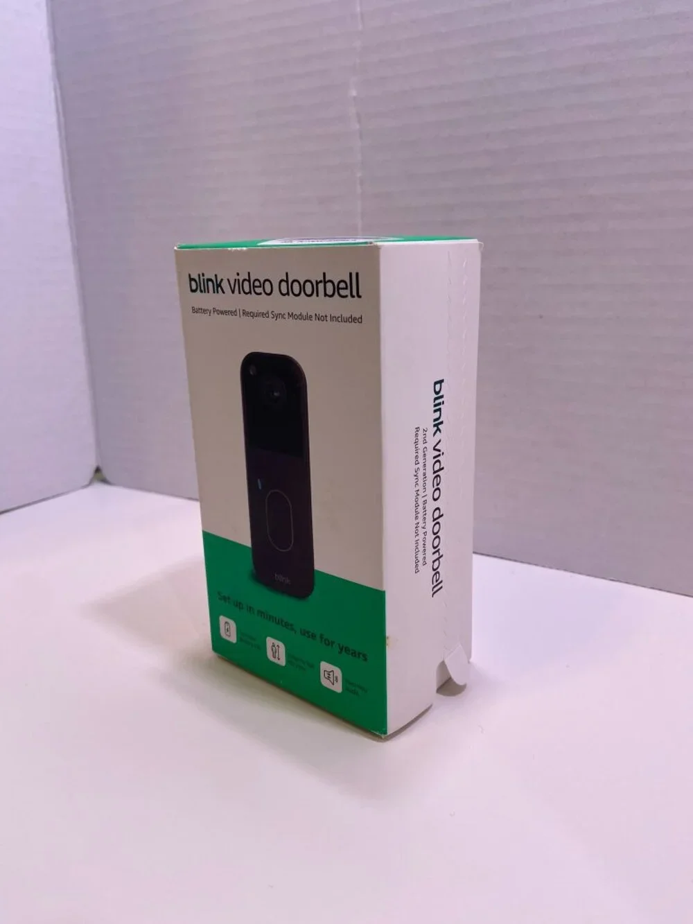 Blink Video Doorbell 2nd Gen Wireless HD Camera Black Open Box